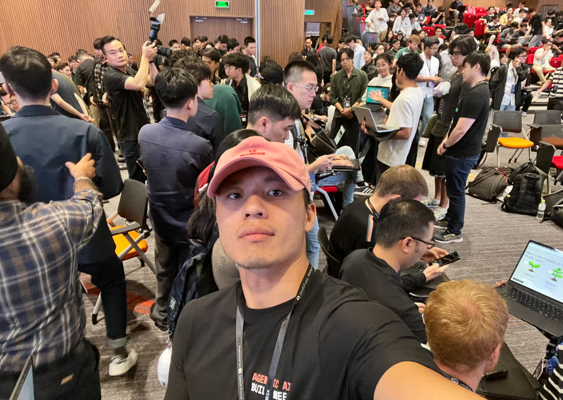 On-site at the GenAI Fund hackathon in Ho Chi Minh City